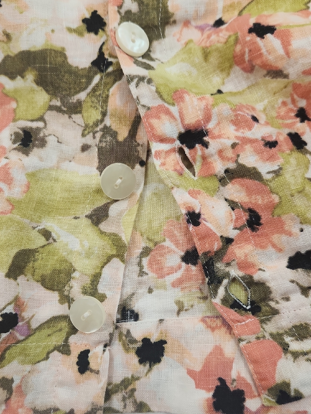 J. Jill Floral Linen Sleeveless Dress. Size S - Picture 6 of 11